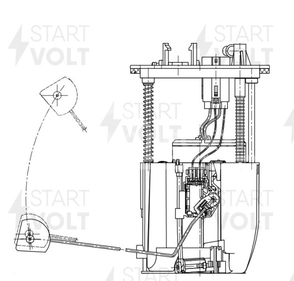 Модуль топливного насоса для автомобилей Mitsubishi Lancer X (07-) 1.8i/2.0i