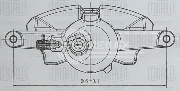 Суппорт тормозной для автомобилей Skoda Octavia A7 (12-)/VW Tiguan (16-) передний левый d=60мм