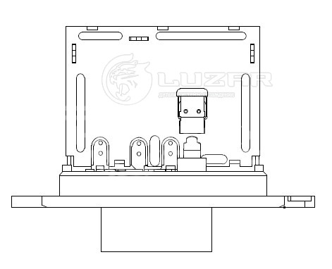 Резистор электровентилятора отопителя для автомобилей Nissan Note (06-) (manual A/C)