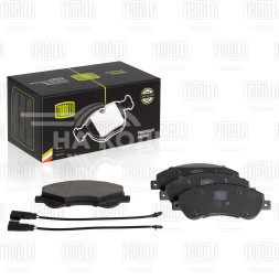 Колодки тормозные для автомобилей Ford Transit (06-) дисковые передние для тормозной системы Bosch (в комплекте с двумя датчиками)