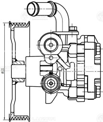 Насос ГУР для автомобилей Suzuki Grand Vitara (05-) 2.4i
