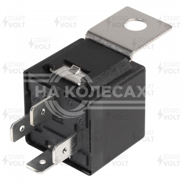 Реле автомобильное 4 контакта 12V 30A (с кронштейном) универсальное