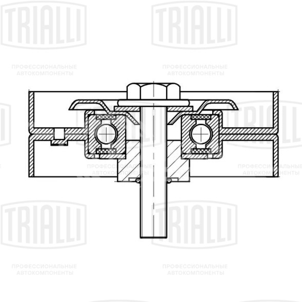 Ролик приводного ремня для автомобилей Volvo S40 (95-) 1.6i/1.8i/2.0i (опорный)