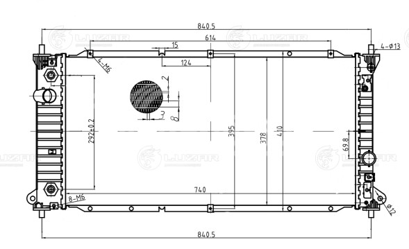 Радиатор охлаждения для автомобилей New Actyon/Korando (10-) AT