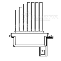 Резистор электровентилятора отопителя для автомобилей Audi A6 (C5) (97-)
