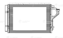 Радиатор кондиционера для автомобилей Elantra (15-)/Cerato (16-)
