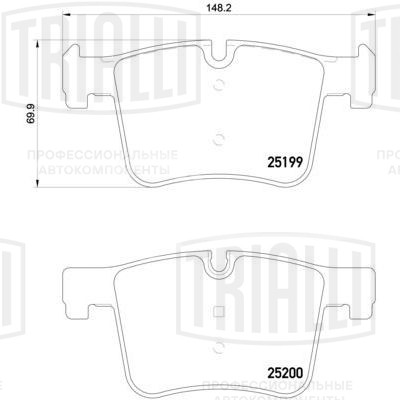 Колодки тормозные дисковые передние для автомобилей BMW 1 (F20/21) (11-)/3 (F30/80) (11-) т/с Bosch (PF 4001)
