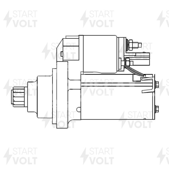 Стартер для автомобилей VAG Octavia A5 (04-) 1.6i/Octavia A8 (12-) 1.4TSI/Yeti (09-) 1.2TSI 1,2кВт
