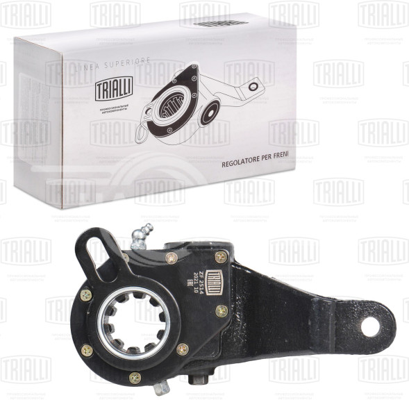 Рычаг тормоза регулировочный автоматический (трещотка) для автомобилей МАЗ 5440, 544069, 643068 задний левый (широкий шлиц)