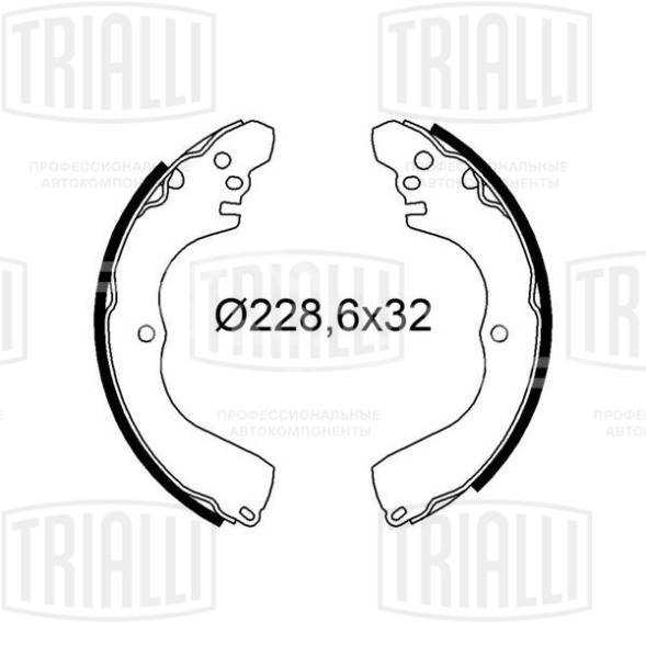 Колодки тормозные для автомобилей Mitsubishi Outlander (03-)/Pajero Pinin (99-) барабанные