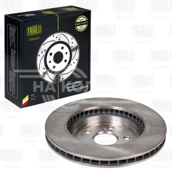 Диск тормозной передний для автомобилей Lexus RX (03-) / Toyota Harrier (03-) d=319 окрашенный