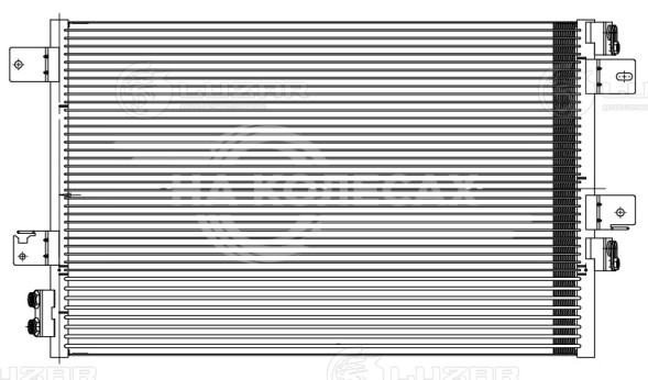 Радиатор кондиционера для автомобилей Dodge Caliber (06-)/Jeep Compass (07-)/Patriot (07-) AT