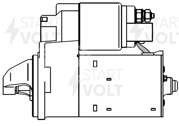 Стартер для автомобилей Toyota Corolla E11 (95-)/Avensis (97-) 1.6i 1,1кВт