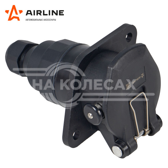 Розетка прицепа/тягача 24В 15 контактов пластик (гайка)