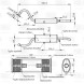 Глушитель для автомобилей Лада 2104 основной (алюминизированная сталь)