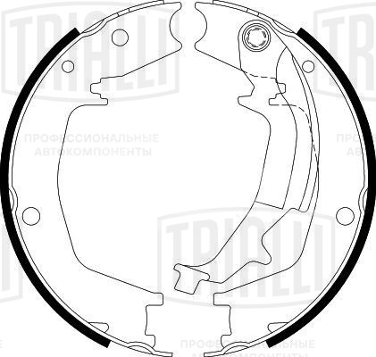 Колодки тормозные барабанные стояночного тормоза для автомобилей Kia Sportage II (04-) / Hyundai Tucson (04-) 190x40