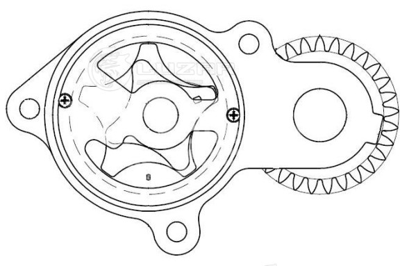 Насос масляный для автомобилей МАЗ, Урал с двигателем ЯМЗ-536