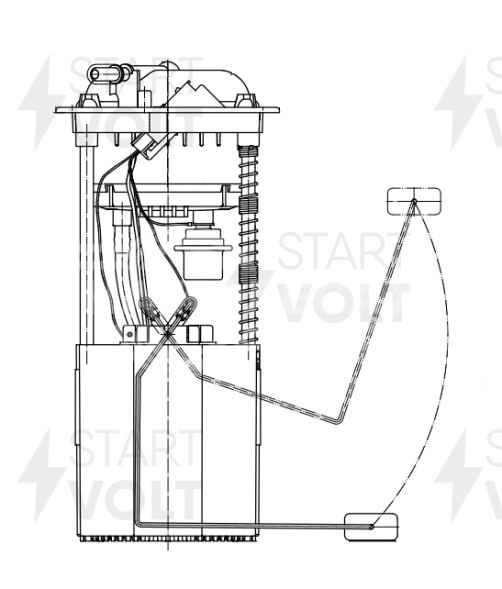 Модуль топливного насоса для автомобилей Suzuki SX4 (06-) 1.5i/1.6i венгерская сборка