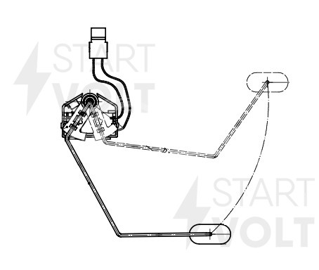 Датчик уровня топлива для автомобилей Лада Largus (12-)/Renault Logan II (14-)/Sandero II (14-) 1.6i