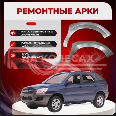 Передние арки Kia Sportage 2