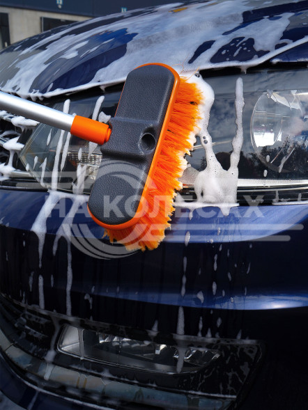 Швабра с щеткой 20 см и телескопической ручкой 80-130см