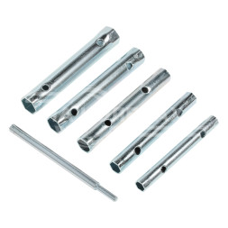 Набор ключей трубчатых 6 пр. (8х9, 10х11, 12х13, 14х15, 16х17мм) блистер