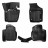 Ковры для VW Polo/ Rapid (20-), 4 шт.,(крепеж),выс. борт, 3D с подпятником, ТЭП, черн.