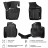 Ковры для VW Polo/ Rapid (20-), 4 шт.,(крепеж),выс. борт, 3D с подпятником, ТЭП, черн.