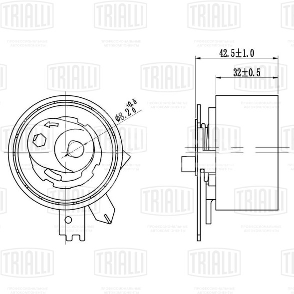 Ролик ГРМ для автомобилей Renault Kangoo II (08-) 1.5d натяжной
