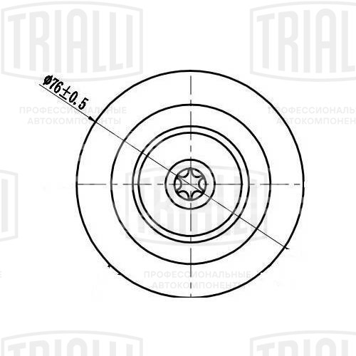 Ролик приводного ремня для автомобилей VW Pointer/Golf BR (04-) 1.6i/1.8i (только ролик натяжителя)