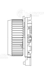 Электровентилятор отопителя для автомобилей Toyota Land Cruiser 200 (07-)/LX570 (07-)