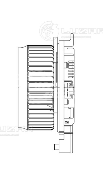 Электровентилятор отопителя для автомобилей Toyota Land Cruiser 200 (07-)/LX570 (07-)