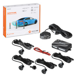 Парктроник на 4 датчика (черные), звуковой зуммер