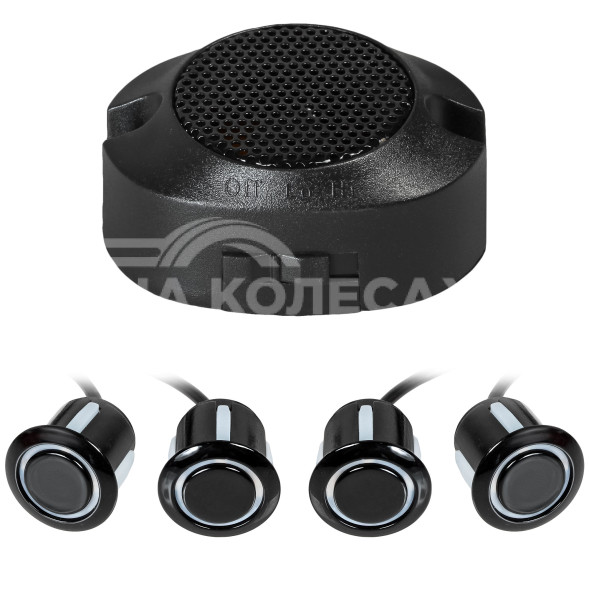 Парктроник на 4 датчика (черные), звуковой зуммер