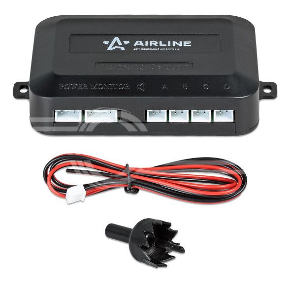 Парктроник на 4 датчика (черные), звуковой зуммер