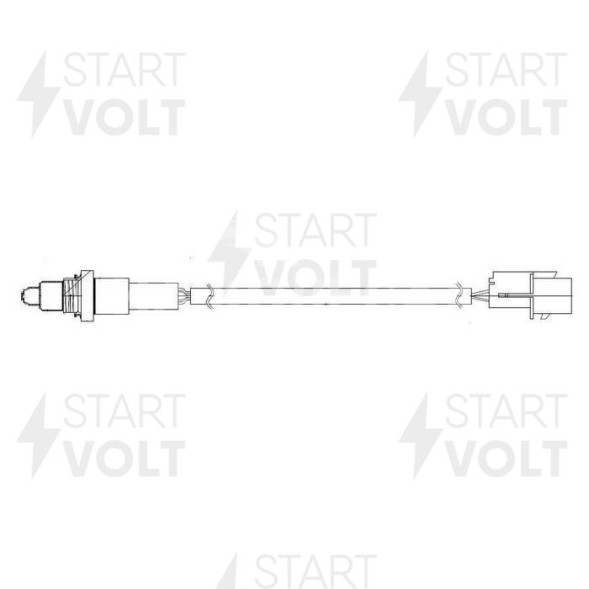 Датчик кислородный для автомобилей Hyundai Solaris (17-)/Creta (20-)/KIA Rio (17-) 1.6i после катализатора