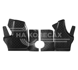 Ковры для ГАЗель Next (13-) компл. 2 шт., выс. борт, 1й ряд, ТЭП, черн.