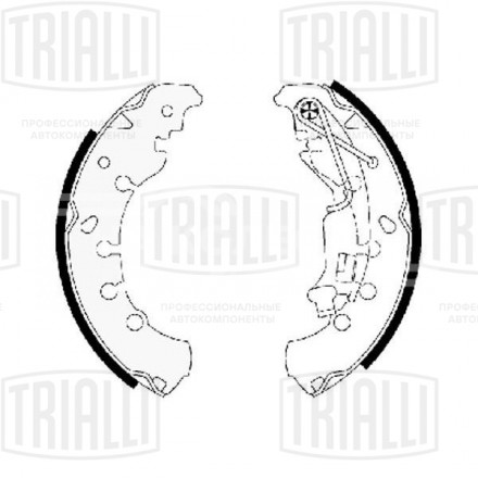 Колодки тормозные для автомобилей Opel Corsa D (06-) барабанные 203x38