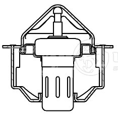 Термостат для автомобилей Great Wall Hover H5 (05-)/H3 (10-) 2.0i/2.4i (82°С) (термоэлемент)