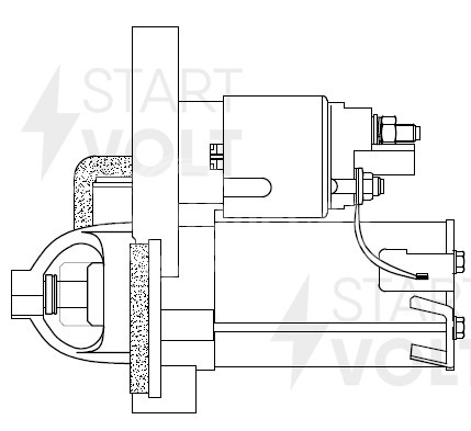 Стартер для автомобилей Renault Arkana (19-)/Duster II (21-) 1.3TCe 1,2кВт