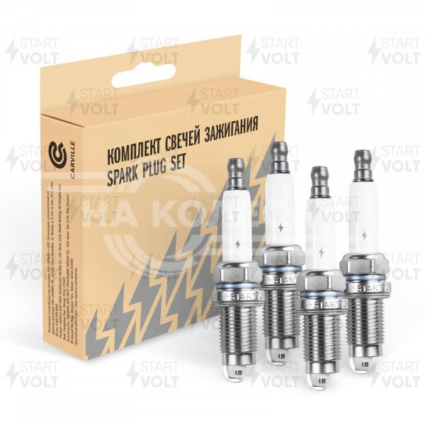 Комплект свечей зажигания для автомобилей VAG Polo Sedan (10-) 1.6i/Octavia A5 (04-) 1.4i (4шт)