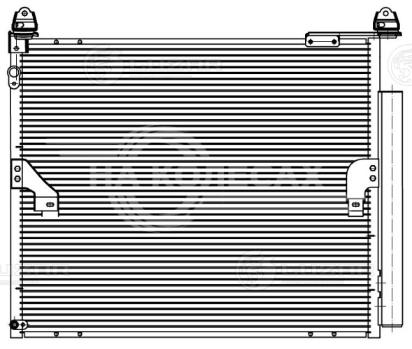 Радиатор кондиционера для автомобилей Land Cruiser Prado (09-) 3.0D