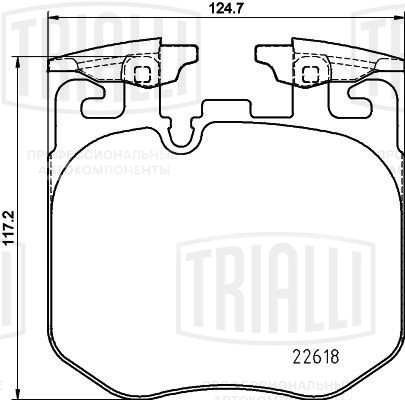 Колодки тормозные дисковые передние для автомобилей BMW 3 (G20) (18-) / 5 (G30) (16-) (M-Performance)