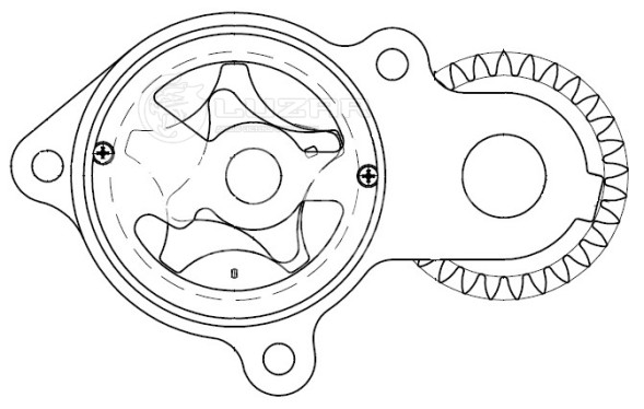 Насос масляный для автомобилей ГАЗон Next, ПАЗ 3204 Вектор/Вектор Next, 4230, ЛиАЗ 4292 с двигателем ЯМЗ-534