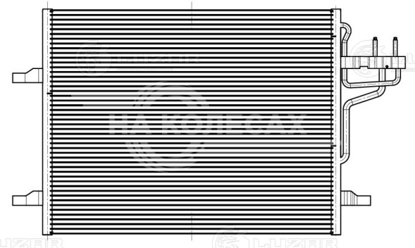 Радиатор кондиционера для автомобилей Kuga (08-) 2.0D/2.5T