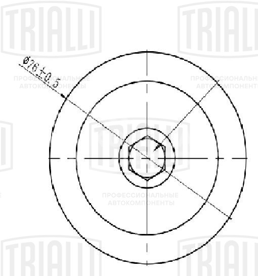 Ролик приводного ремня для автомобилей Hyundai Solaris (10-) 1.4i/1.6i (только ролик)