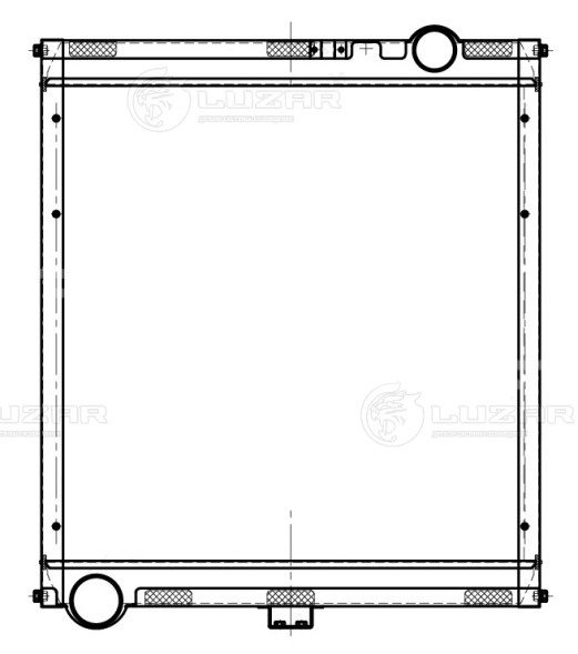 Радиатор охлаждения для автомобилей КАМАЗ 4308/5308 с дв. Cummins ISBe Е4 (тип BEHR)