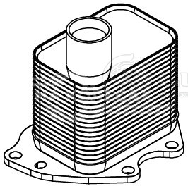 Радиатор масляный для автомобилей Astra J (10-)/Mokka (12-)/Meriva B (10-) 1.4T