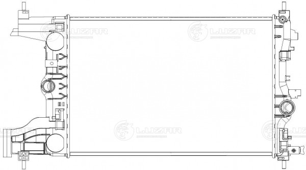 Радиатор охлаждения для автомобилей Astra J (09-)/Cruze (09-) 1.4T/1.6T MT (LRc 2116)