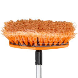 Швабра с насадкой для шланга, щеткой 20см и телескопической ручкой 70-100см